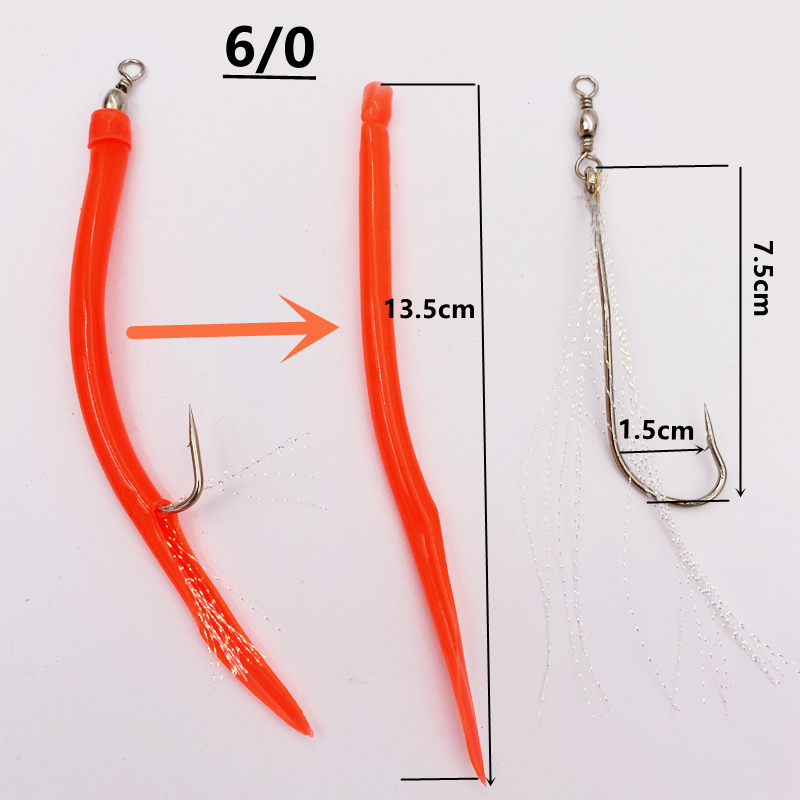 1/5Pcs CodfishFishing Eel Tube - Fishing Hook Offset avis et prix