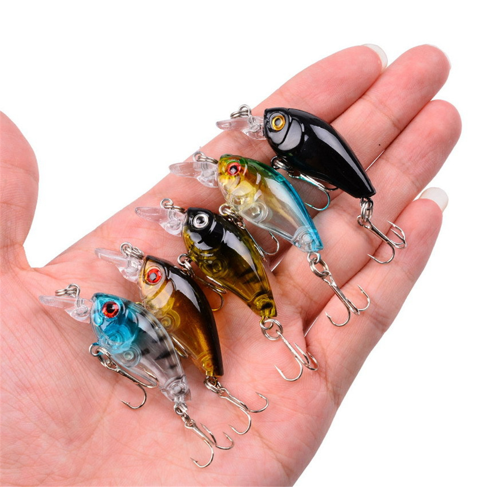 1Pcs 3.5g 4.5cm Top water Mini - Fishing Hook Treble avis et prix