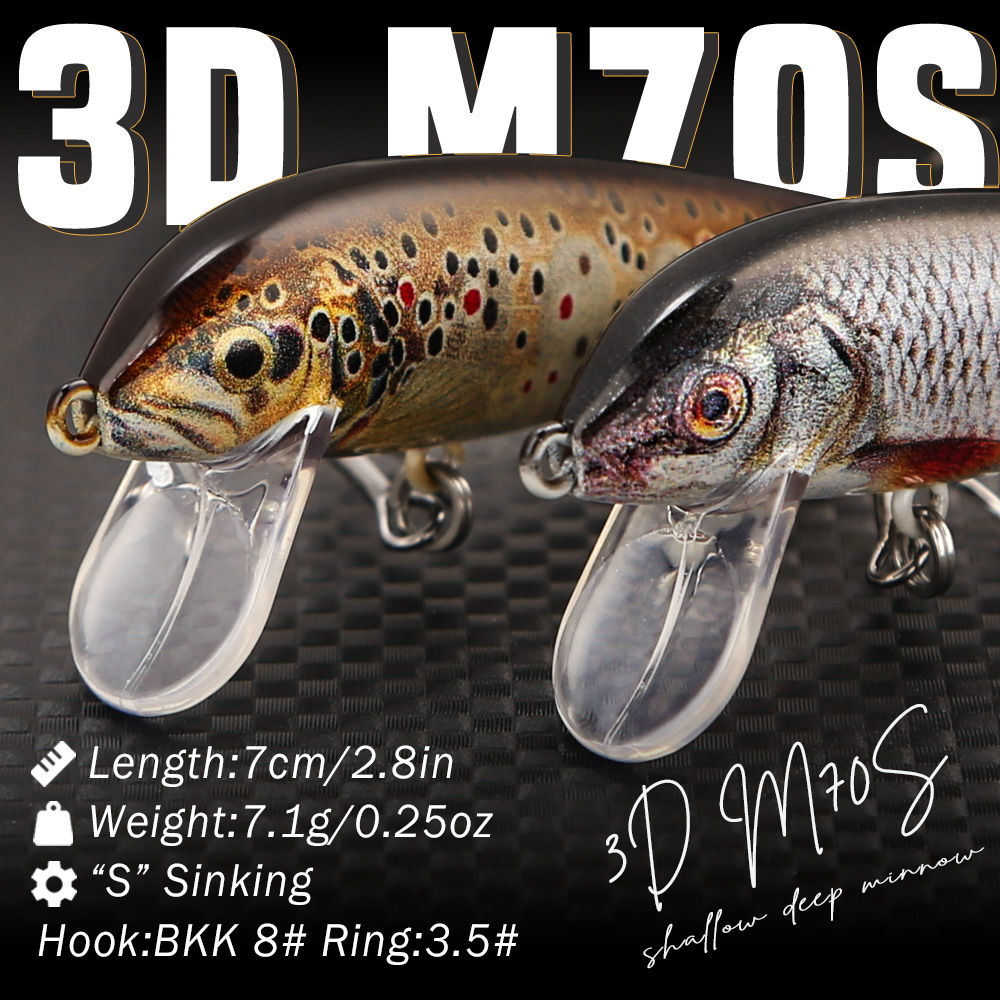 B&U Fishing Lures Sinking Minn - Fishing Hook Treble avis et prix