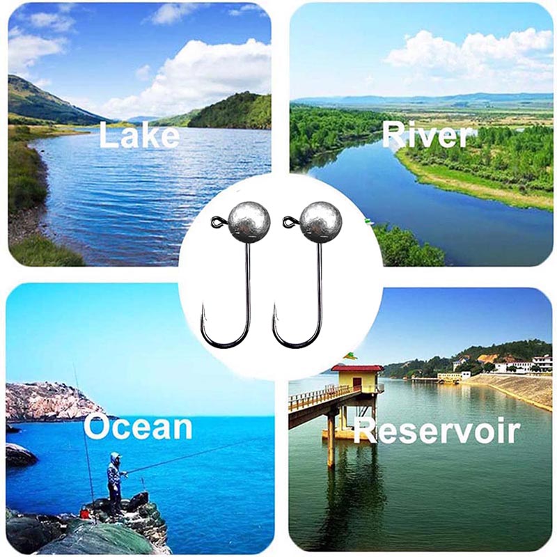 10pcs/lot Jig Head Fishing Hoo - Fishing Hook Offset avis et prix