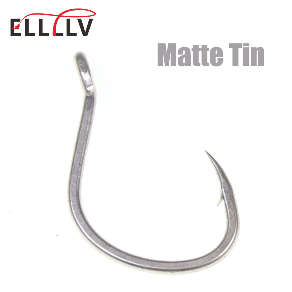 10pcs Matte Tin Anti-rust Salt - Fishing Hook Offset avis et prix