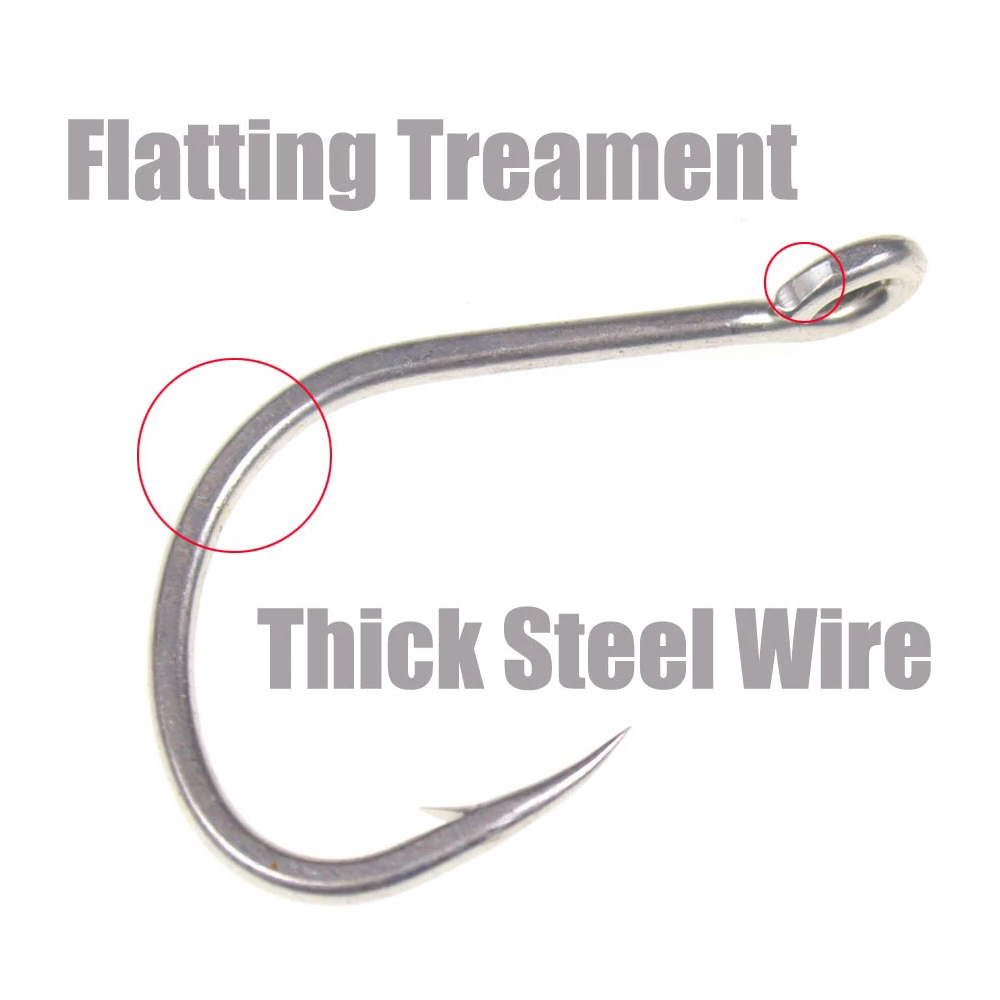 10pcs Matte Tin Anti-rust Salt - Fishing Hook Offset avis et prix