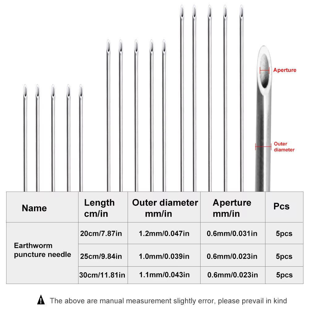 Earthworm Hooking Needle Stain - Fishing Hook Stainless Steel avis et prix