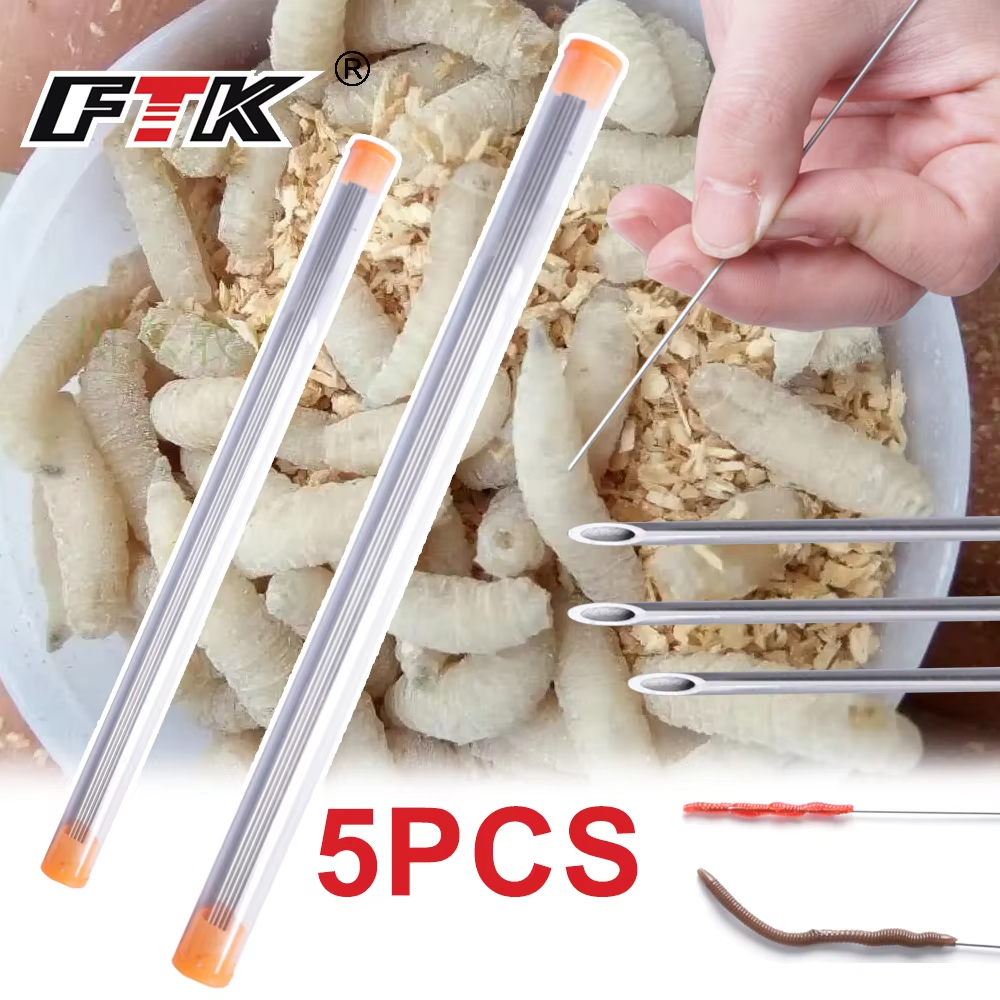 Earthworm Hooking Needle Stain - Fishing Hook Stainless Steel avis et prix