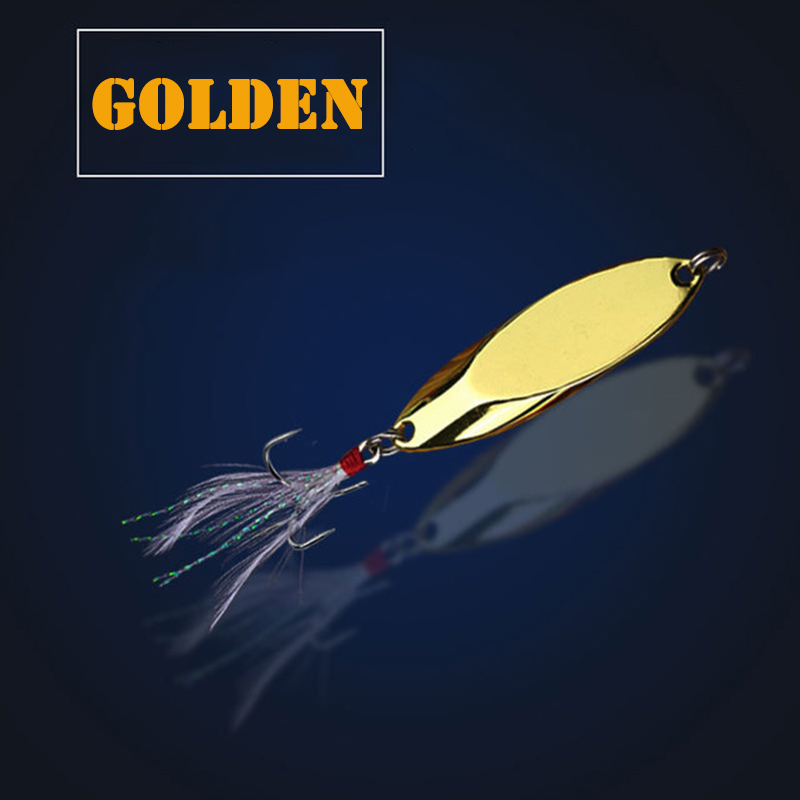 1pc 2.5g-35g Metal Spoon Lure  - Fishing Hook Treble avis et prix
