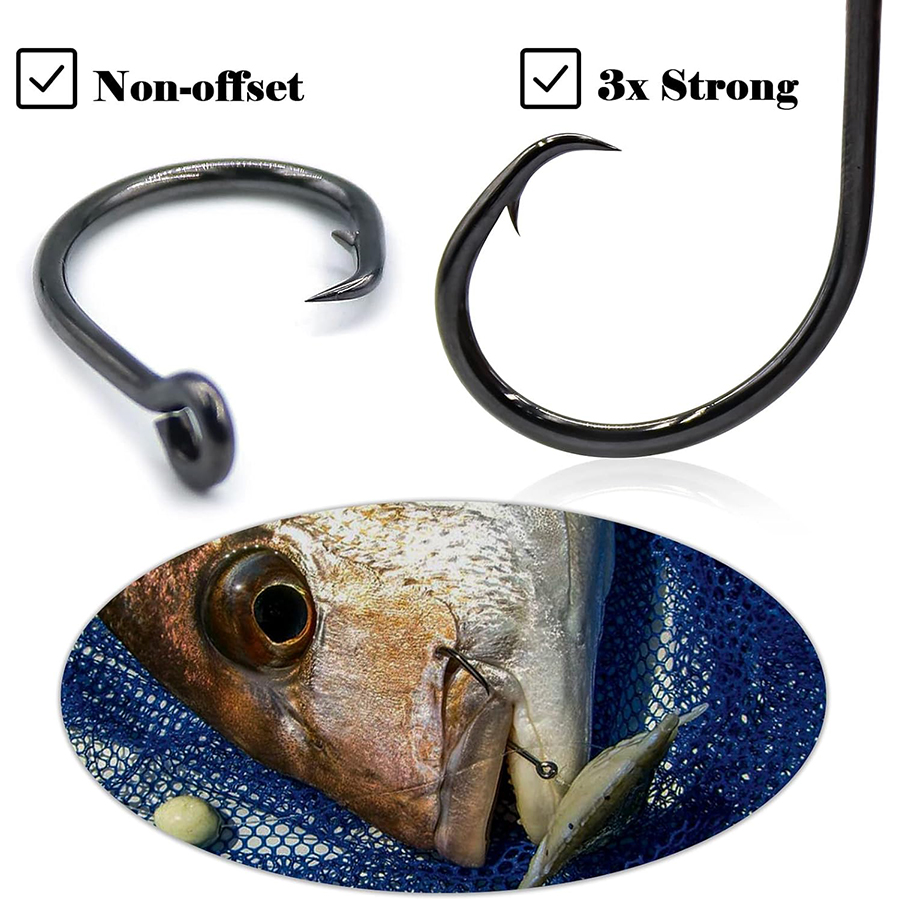 Circle Hooks 3X Strong Saltwat - Fishing Hook Assortment avis et prix