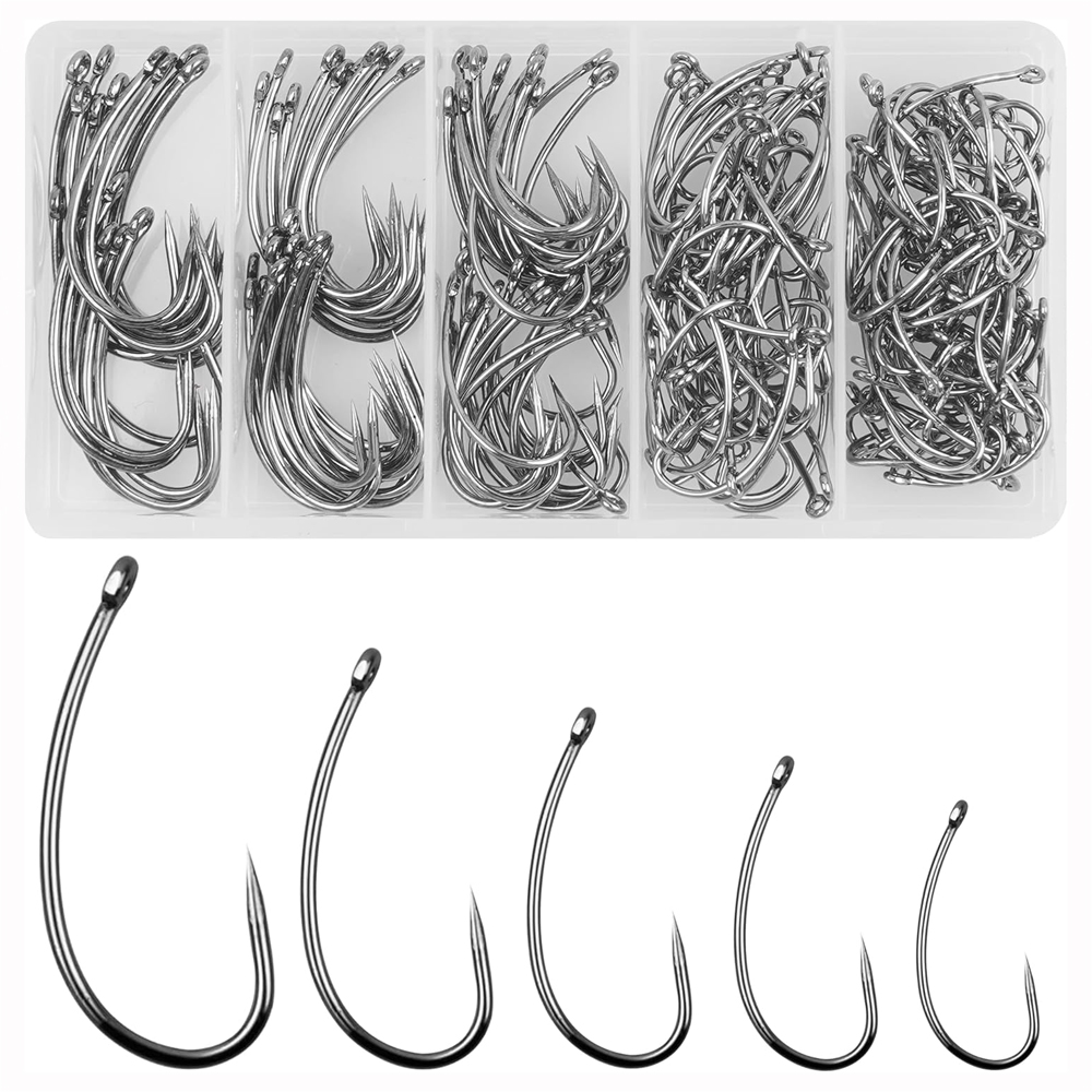 180PCS Barbless Fishing Hooks  - Fishing Hook Barbless avis et prix