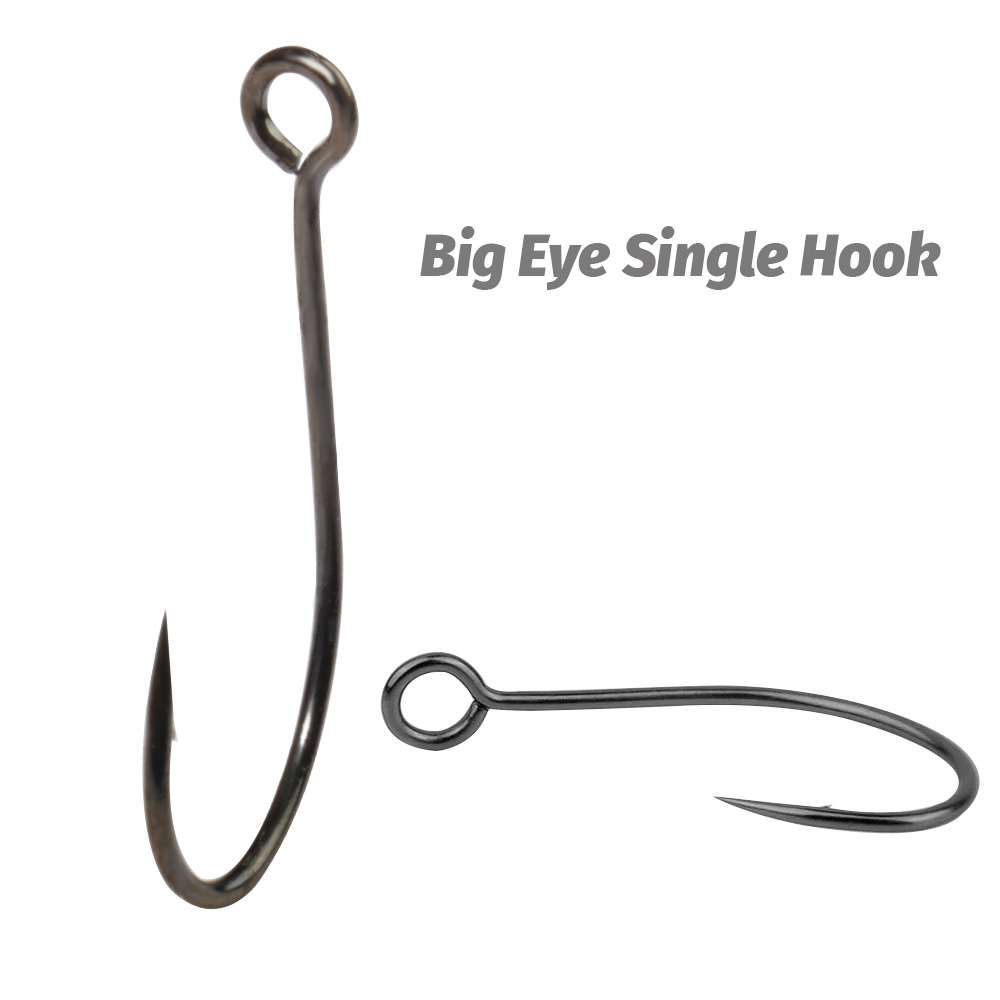 20PCS Big Ring Single Hooks 2# - Fishing Hook Circle avis et prix