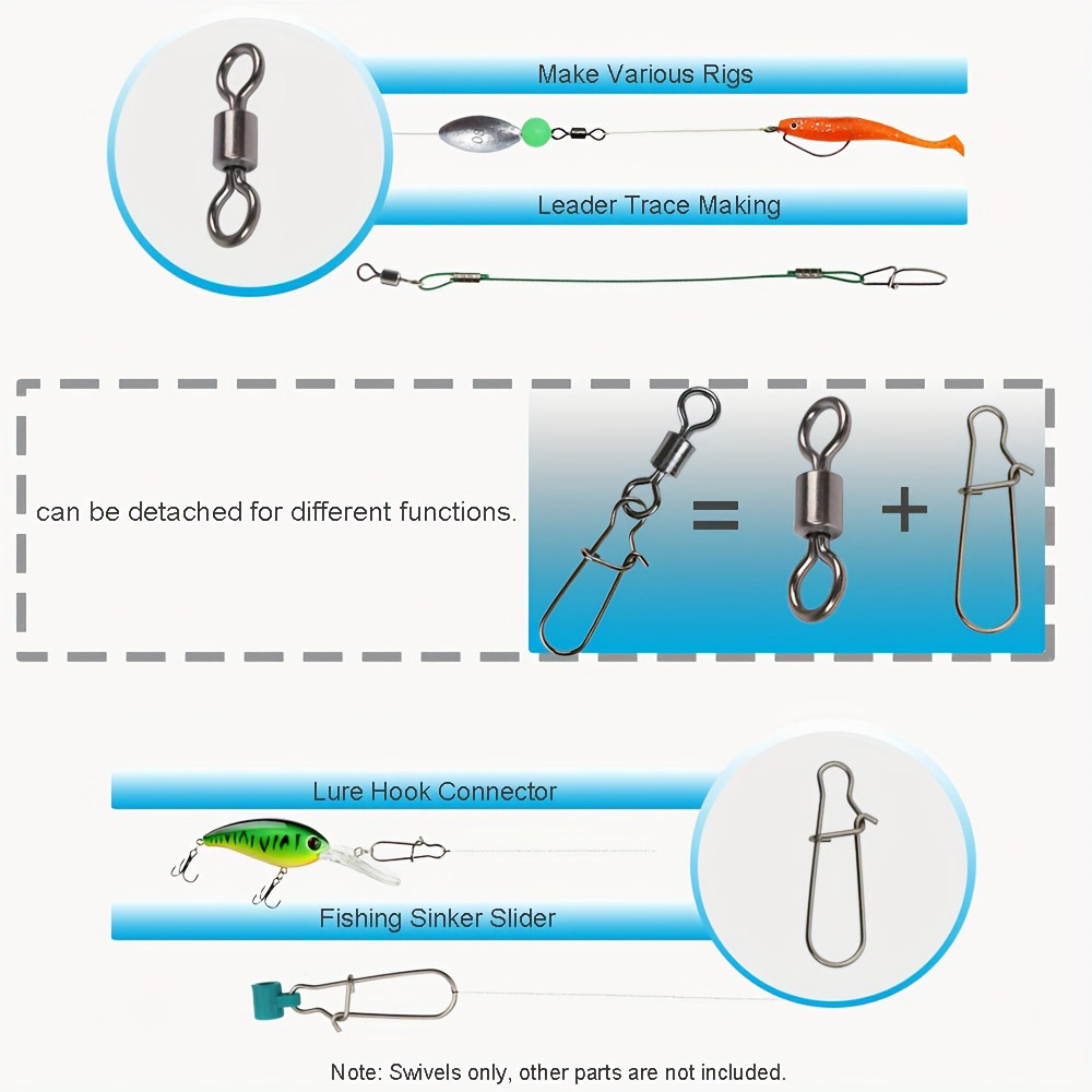 95/210 PCS Set Fishing Connect - Fishing Hook Stainless Steel avis et prix