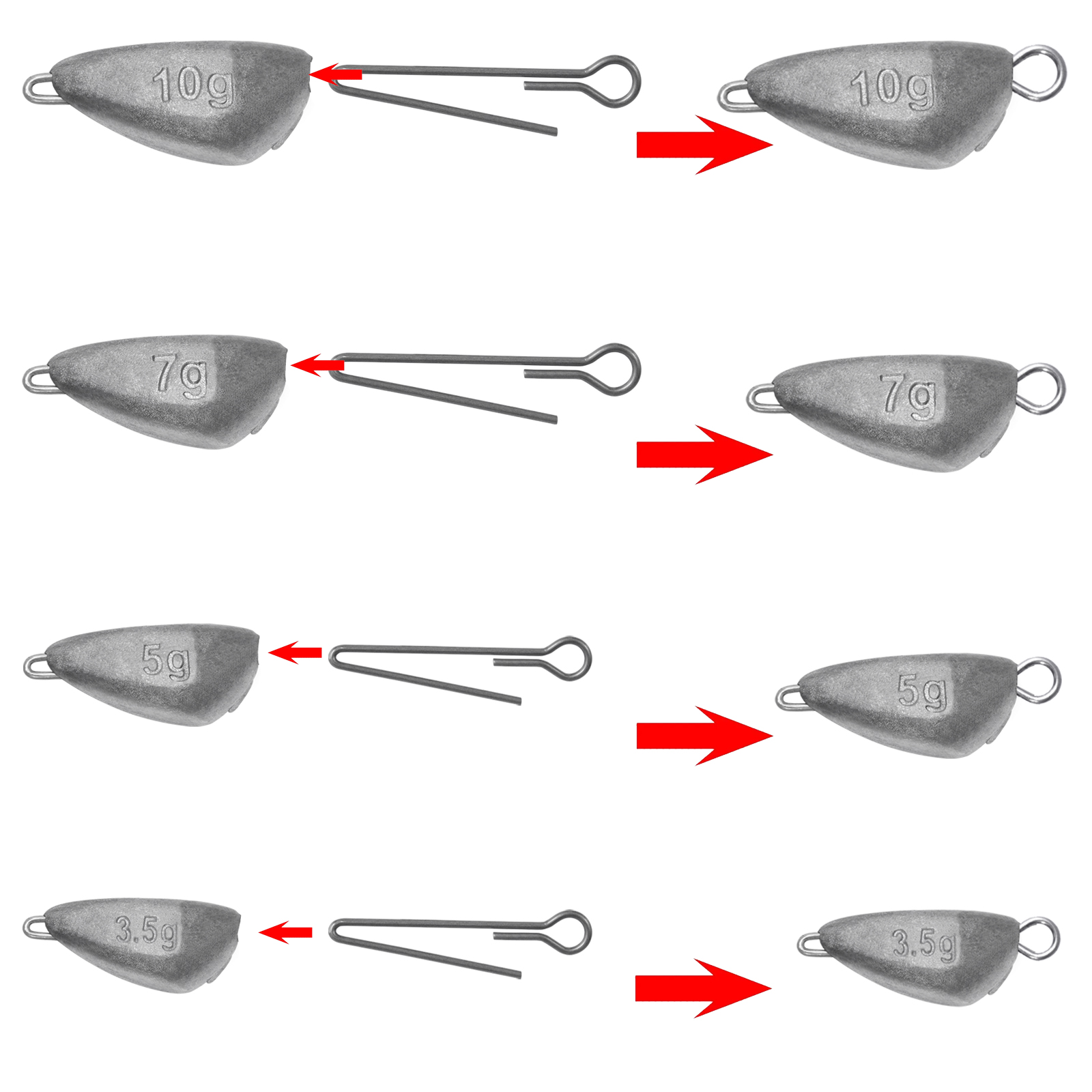 SAMOLLA 5pcs Jig Head Fishing  - Fishing Hook Jig avis et prix