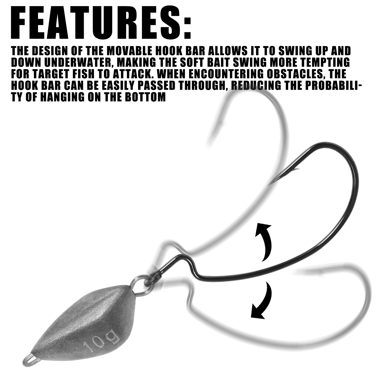SAMOLLA 5pcs Jig Head Fishing  - Fishing Hook Jig avis et prix