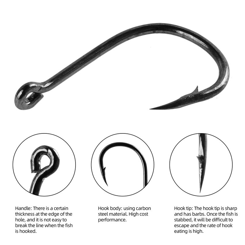 100/500pcs Fishing Hooks Set C - Fishing Hook Circle avis et prix