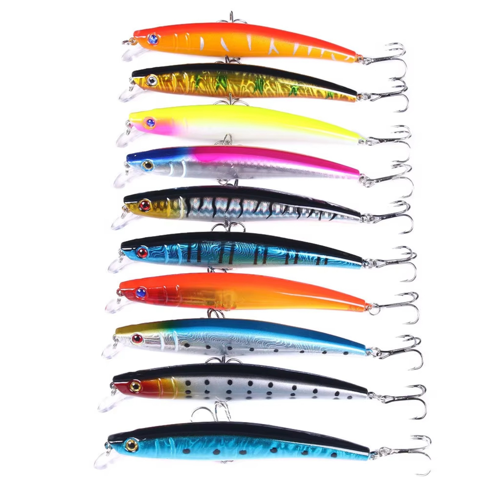 Minnow Fishing Lure 110mm 13g  - Fishing Hook Treble avis et prix
