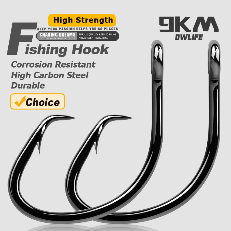 9KM Circle Hooks 25~50Pcs Salt - Fishing Hook Barbless avis et prix