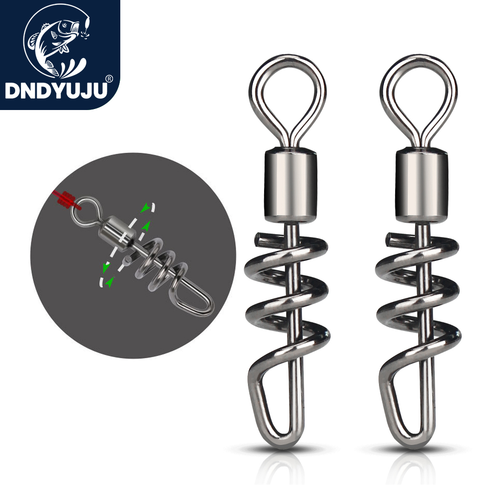 DNDYUJU 10PCS/lot Rolling swiv - Fishing Hook Stainless Steel avis et prix