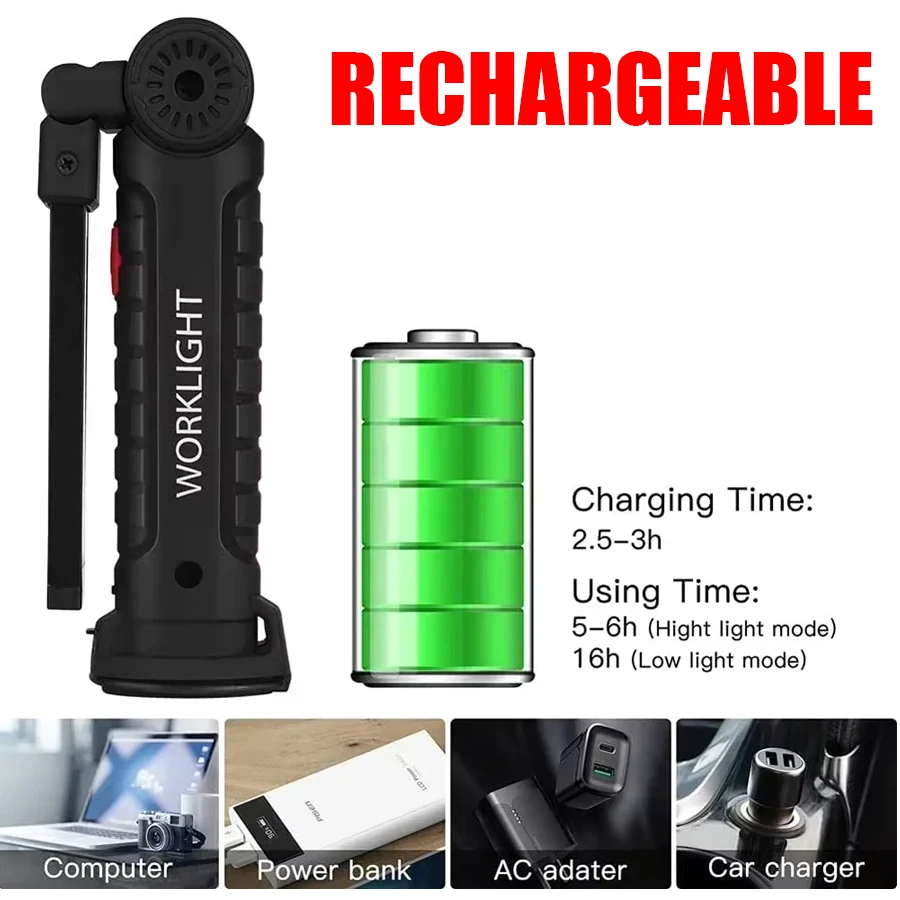 Rechargeable Magnetic Work Lig - Fishing Hook avis et prix