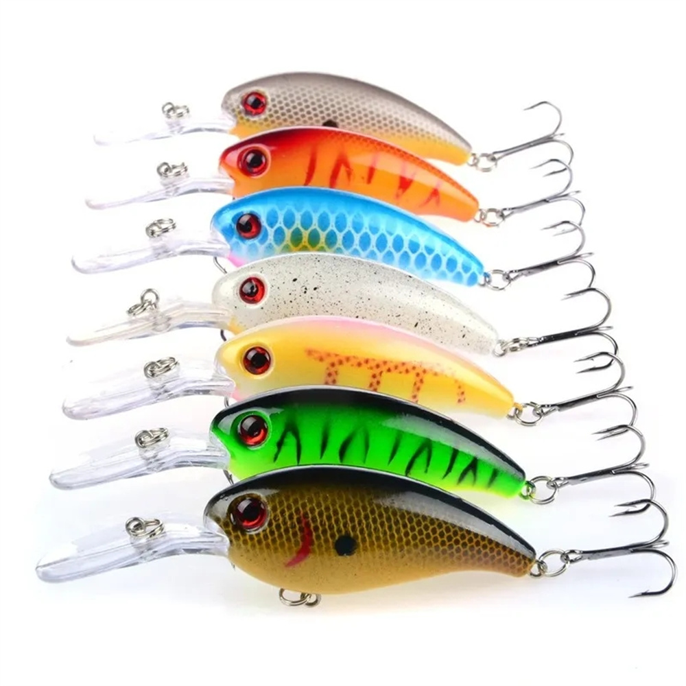 7Pcs Crankbait Fishing Lure Fl - Fishing Hook Treble avis et prix