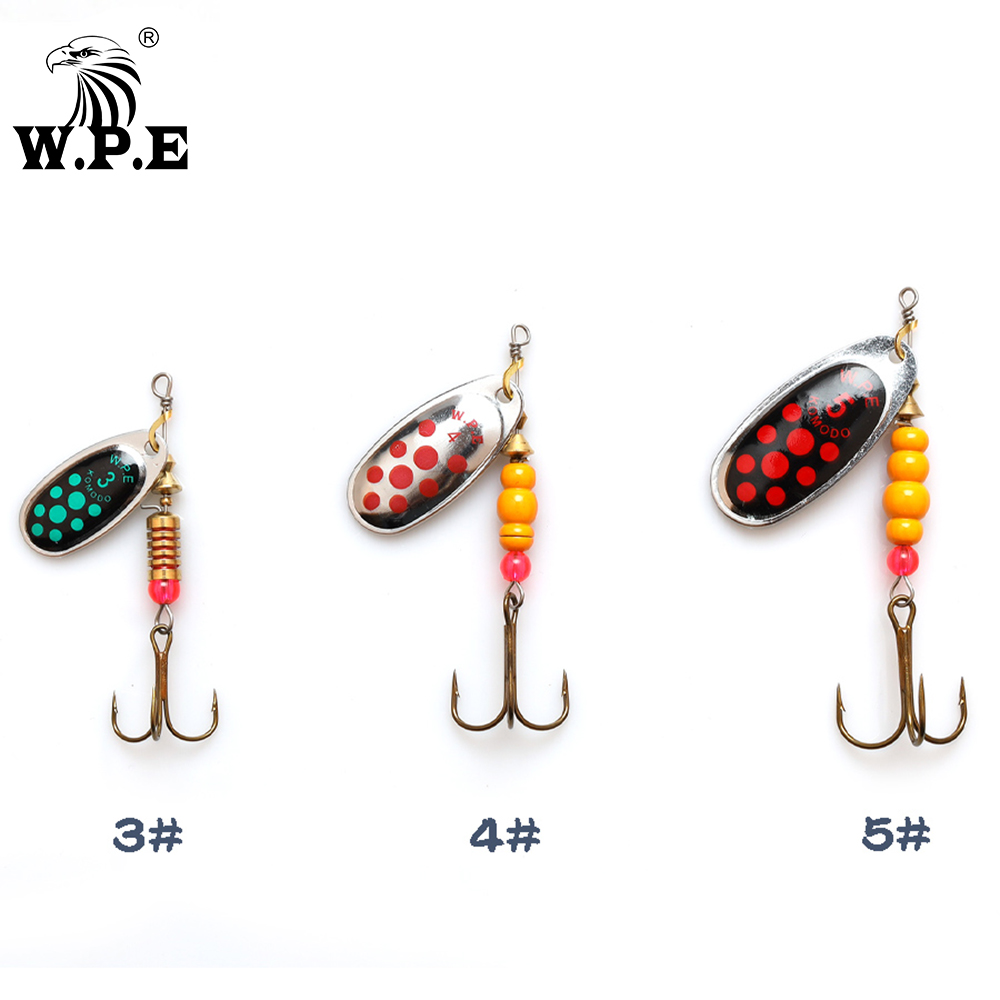 W.P.E Brand New Spinner Lure 1 - Fishing Hook Treble avis et prix