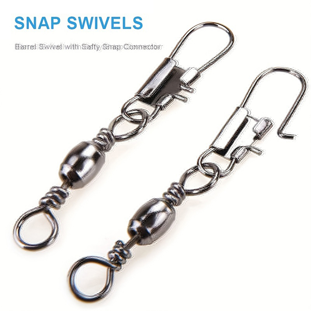 100Pcs/Lot 4#6#8#10#12# Swivel - Fishing Hook Stainless Steel avis et prix