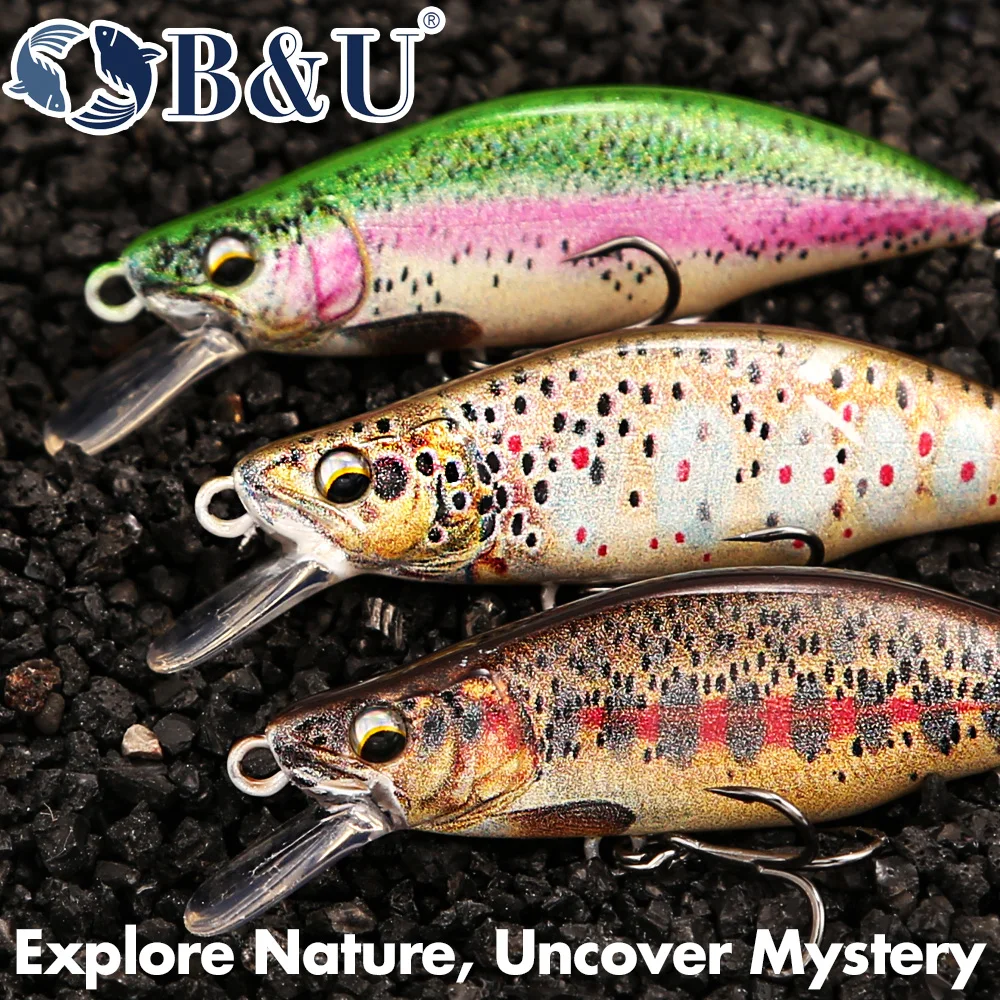B&U Trout Pattern Hard Bait Si - Fishing Hook Treble avis et prix