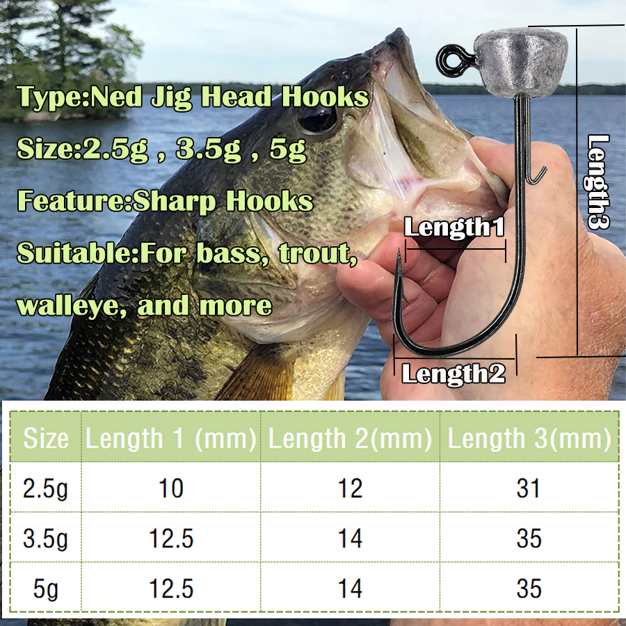 Mushroom Head Fishing Rigs Jig - Fishing Hook Weedless avis et prix