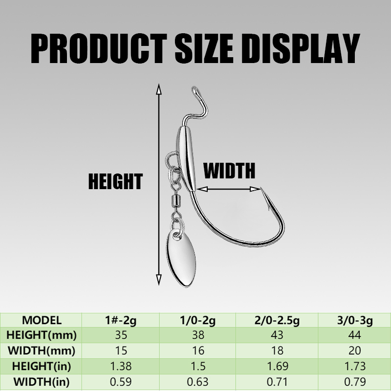 [TUODIAO]Crank Hook Jig Heads  - Fishing Hook Weedless avis et prix