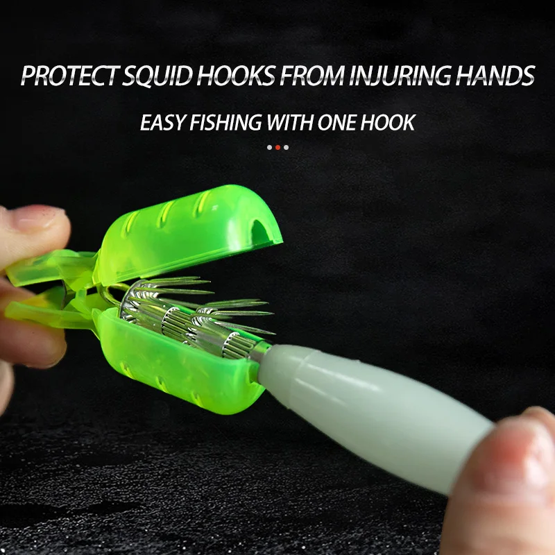 10Pcs/Lot Squid Jig Hook Cover - Fishing Hook Jig avis et prix