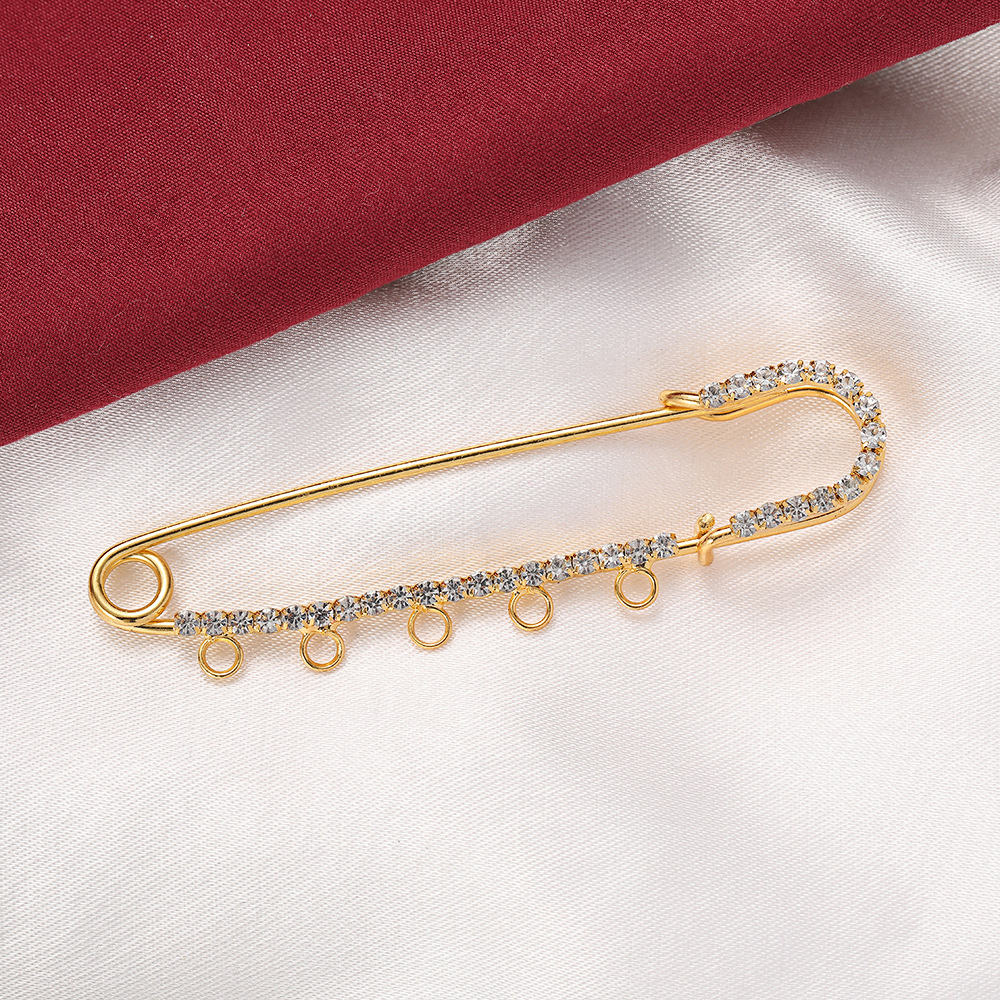 5pcs Rhinestone Charms Safety  - Fishing Hook Size avis et prix