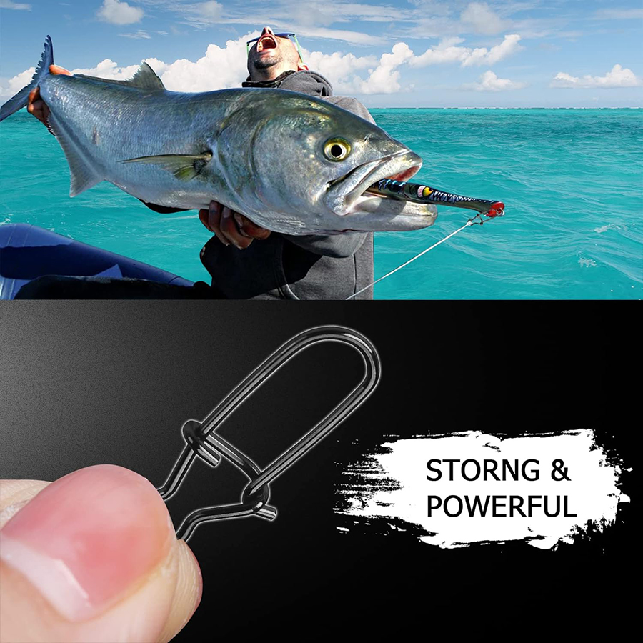 50Pcs Crankbait Snaps Stainles - Fishing Hook Stainless Steel avis et prix