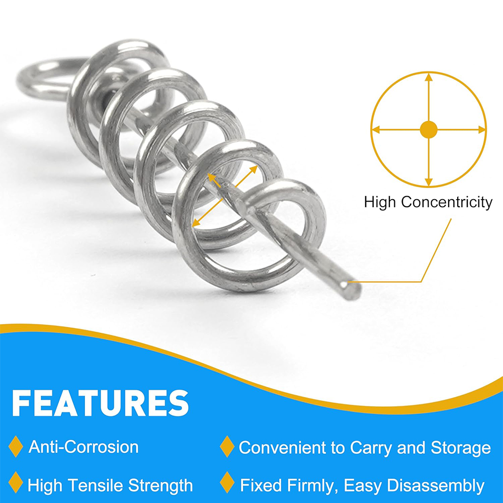 50Pcs Spring Twist Lock Fishin - Fishing Hook Box avis et prix