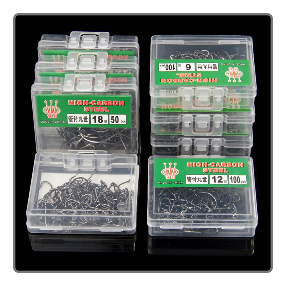 40-100Pcs per box Boxed fishho - Fishing Hook Assortment avis et prix