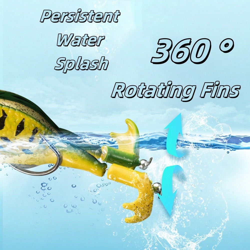 5pcs Water Soft Frog Bass Fish - Fishing Hook Weedless avis et prix