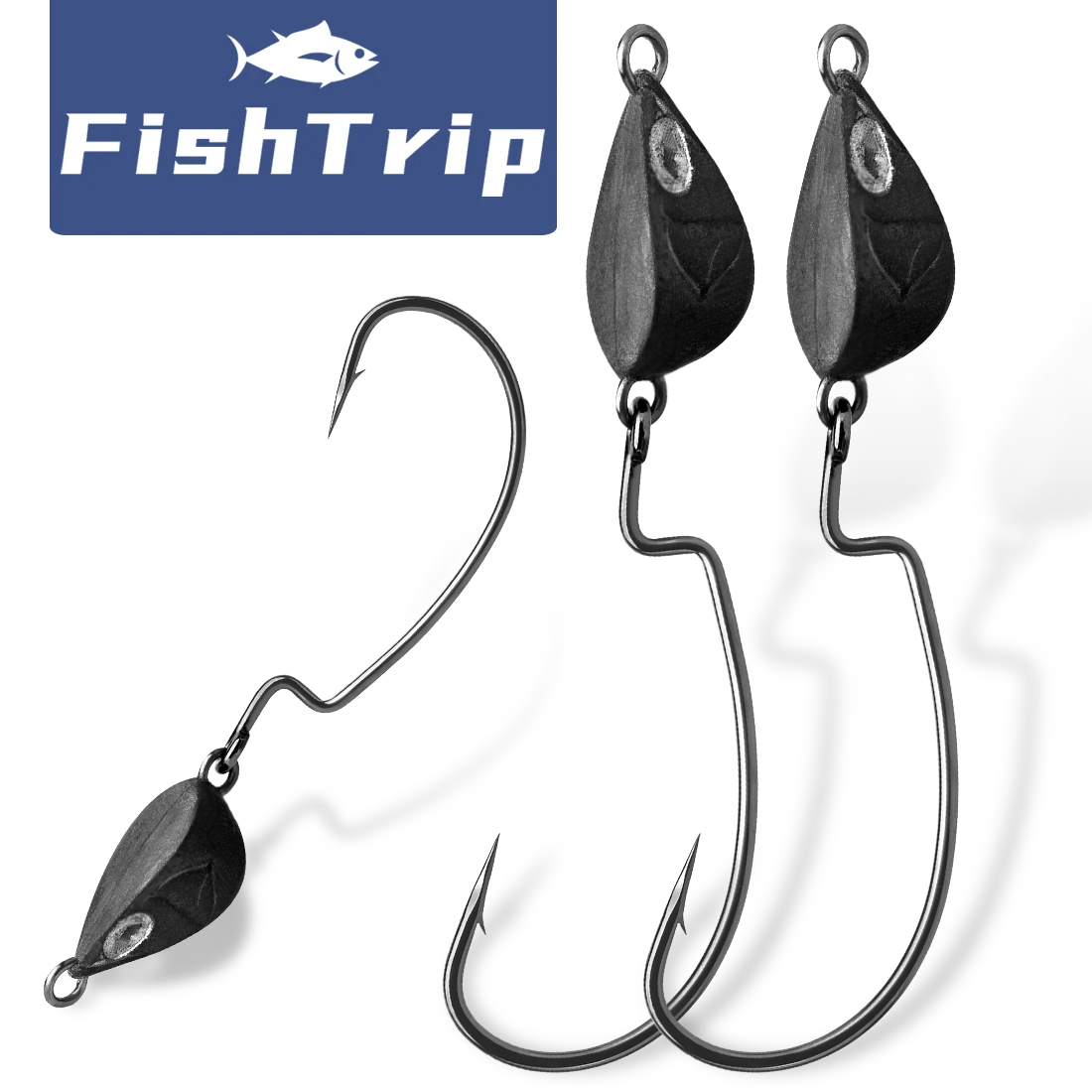 FishTrip 10Pcs Jig Head Fishin - Fishing Hook Weedless avis et prix