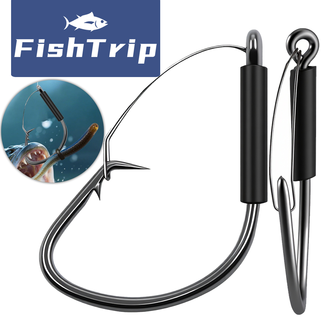 FishTrip Weedless Wacky Rig Ho - Fishing Hook Weedless avis et prix