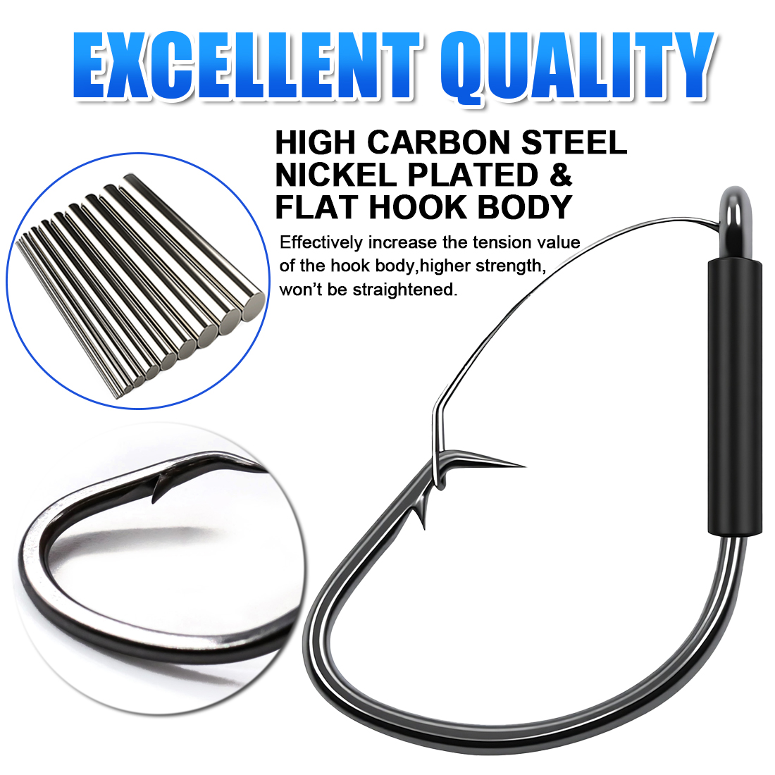 FishTrip Weedless Wacky Rig Ho - Fishing Hook Weedless avis et prix