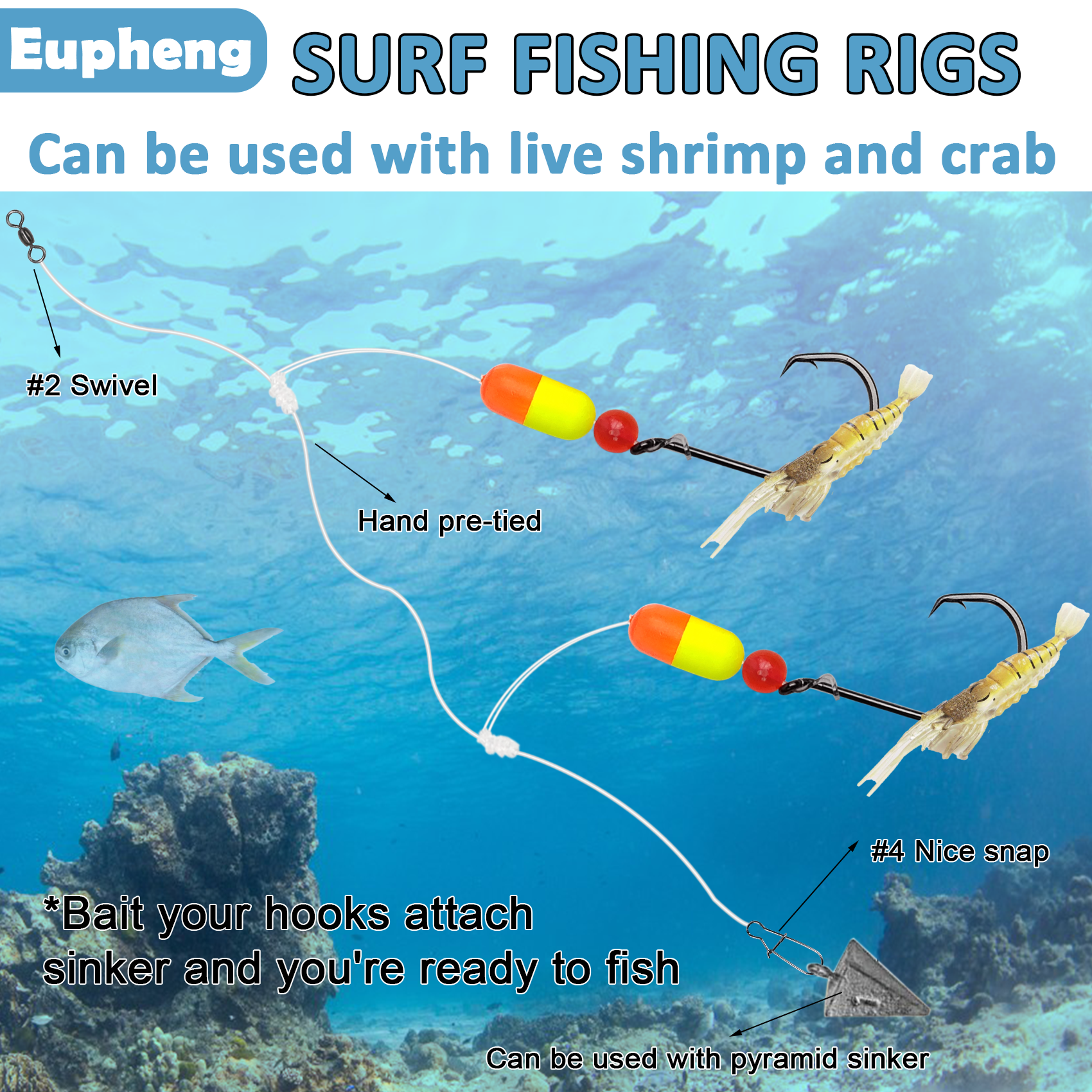 Aventik Pompano Rig Fishing Sa - Fishing Hook Circle avis et prix