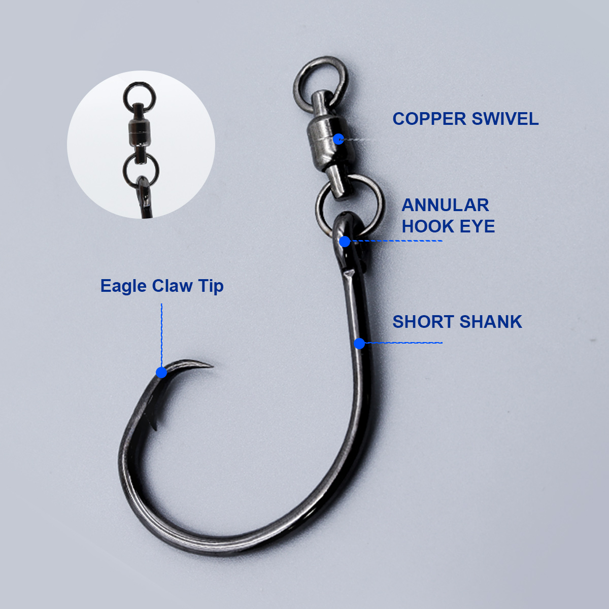 ZYZHE 3pcs/Bag Circle Hooks Wi - Fishing Hook Offset avis et prix