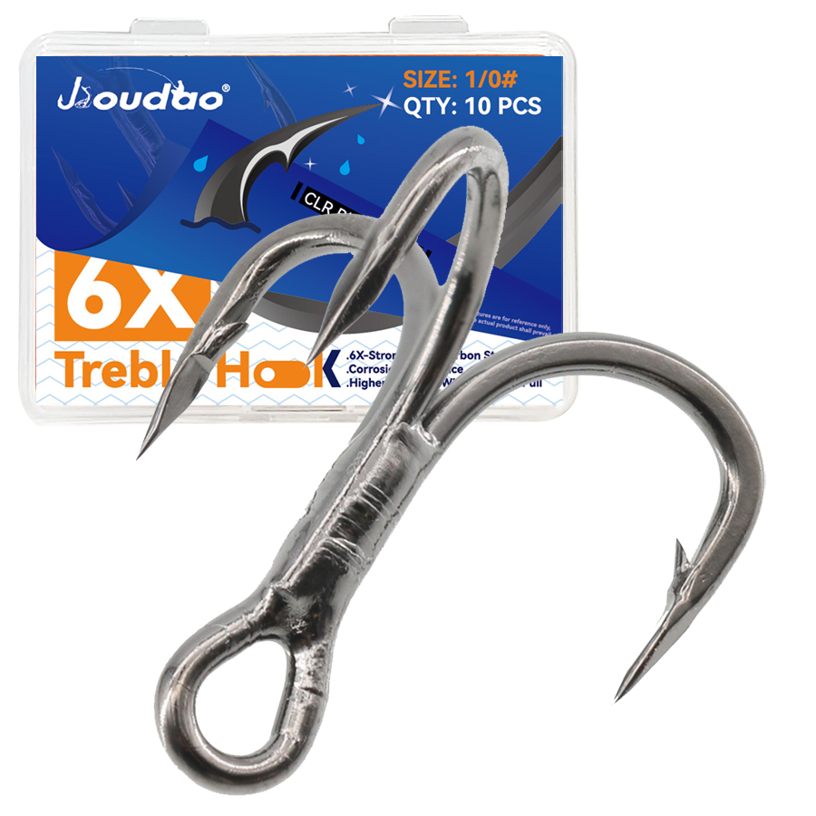 6X Fishing Treble Hook 10Pcs T - Fishing Hook Offset avis et prix