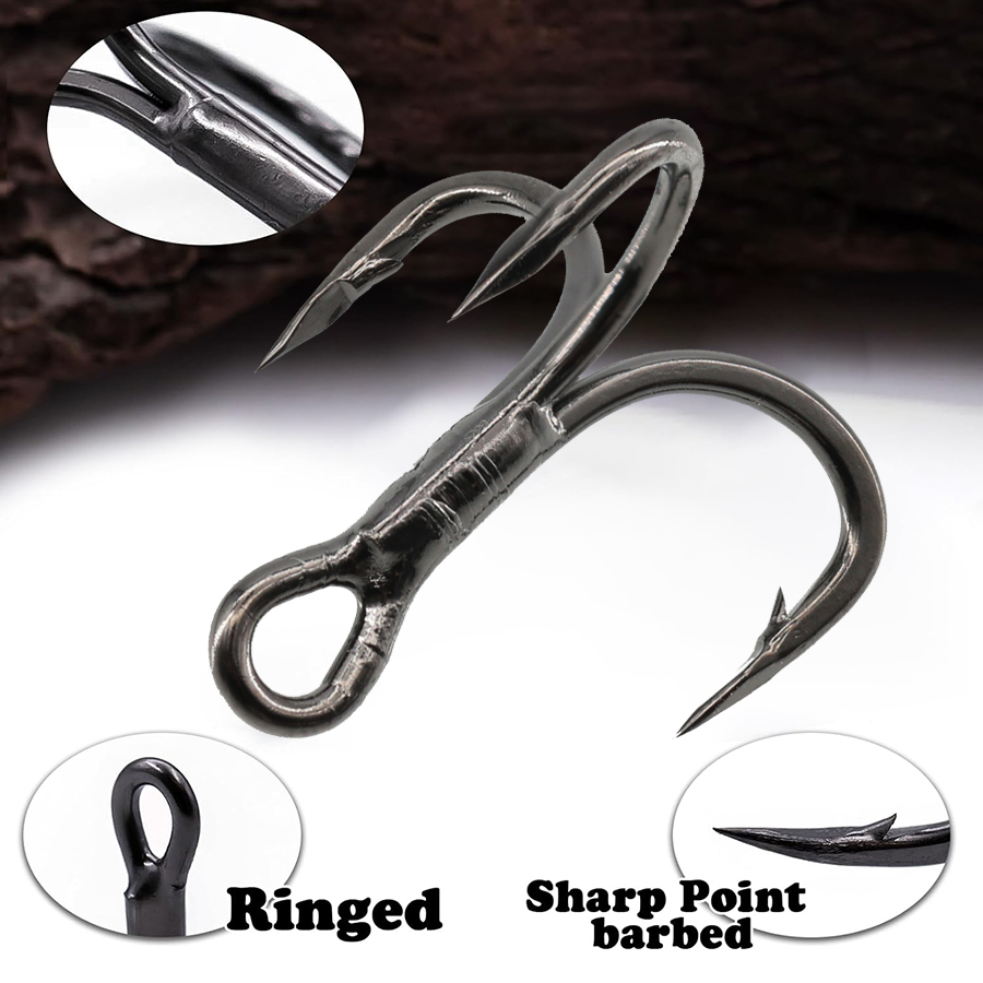 6X Fishing Treble Hook 10Pcs T - Fishing Hook Offset avis et prix