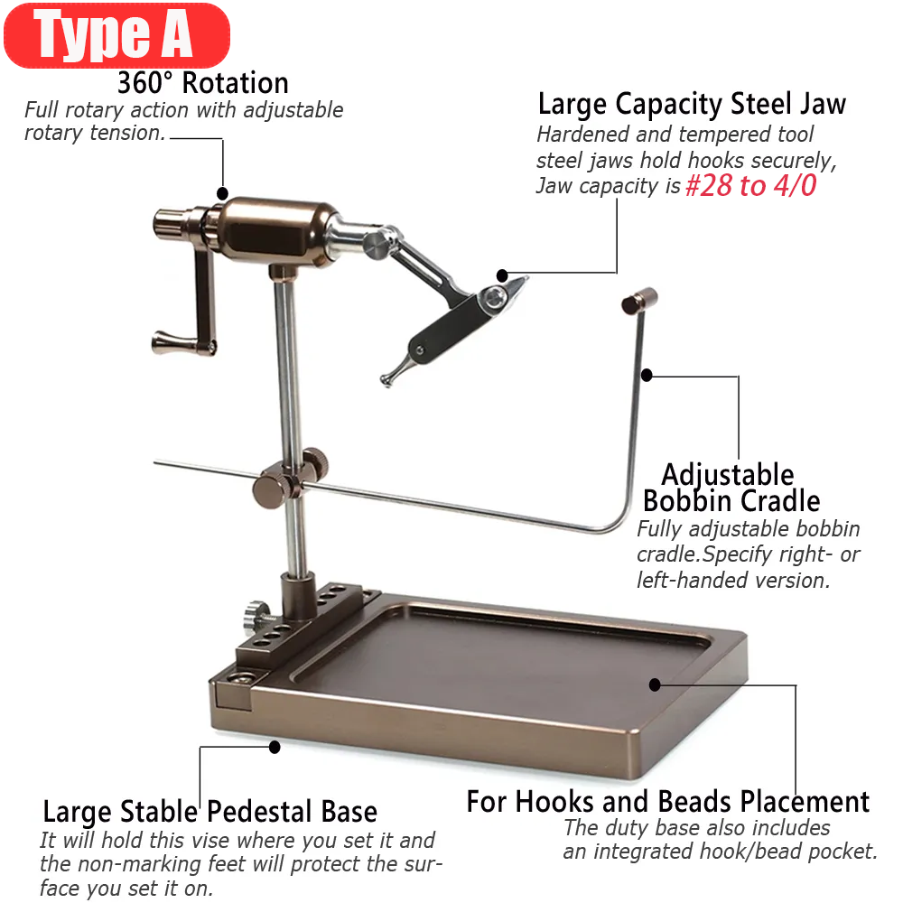 Wifreo 360° Rotation Fly Tying - Fishing Hook Jig avis et prix