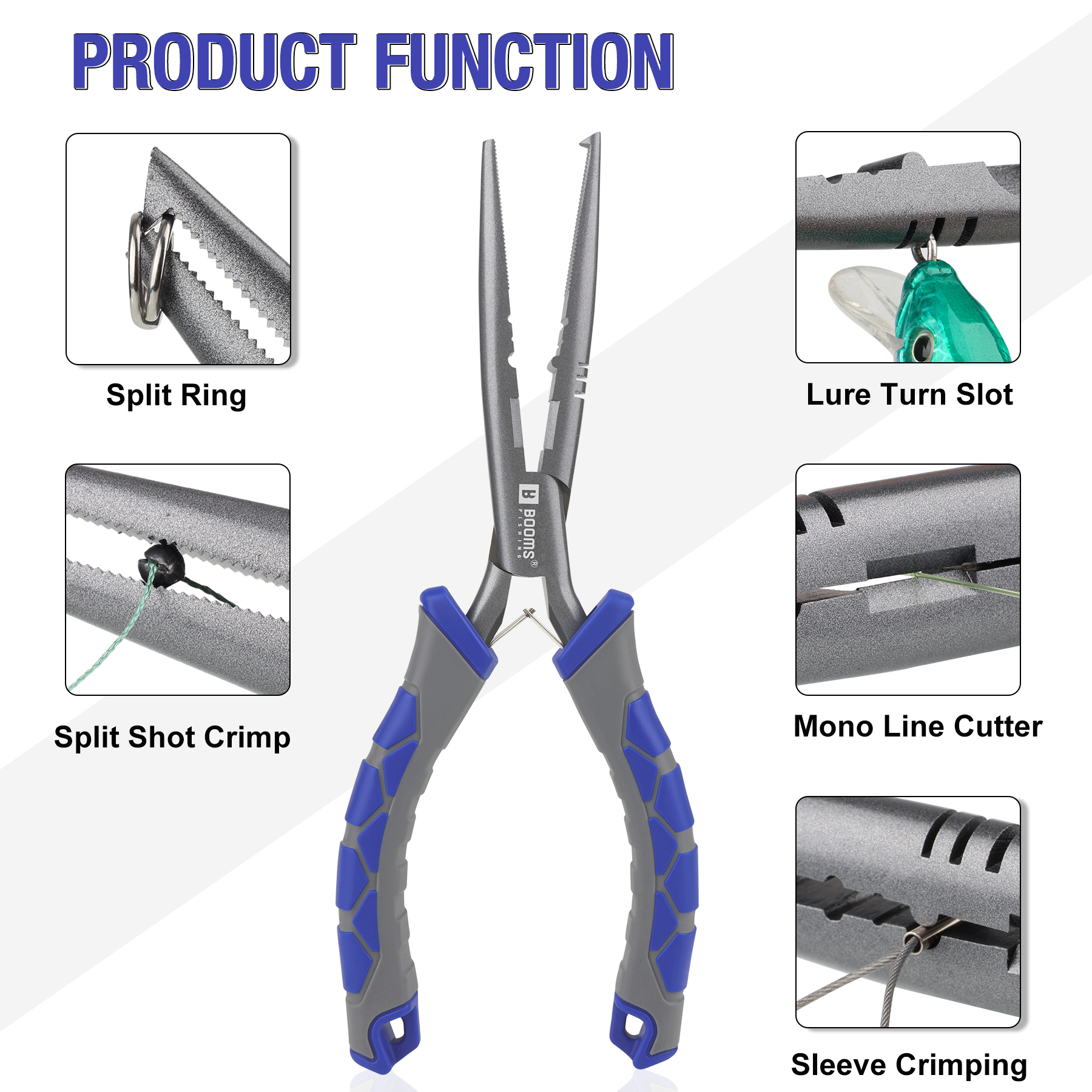 Booms Fishing 23cm Pliers and  - Fishing Hook Sharpener avis et prix