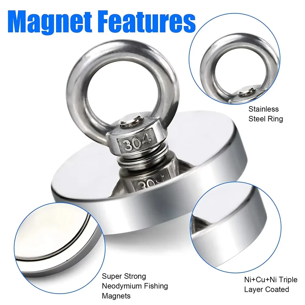 D16~D42mm Super Strong Neodymi - Fishing Hook Stainless Steel avis et prix