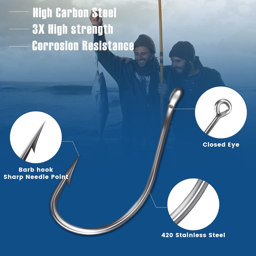 500Pcs/90Pcs Carbon Steel Fish - Fishing Hook Size avis et prix