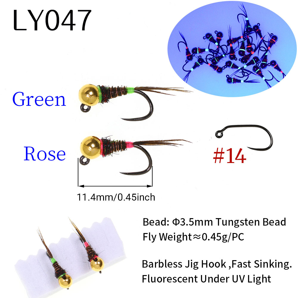 6PCS Fast Sinking Perdigon Eur - Fishing Hook Barbless avis et prix