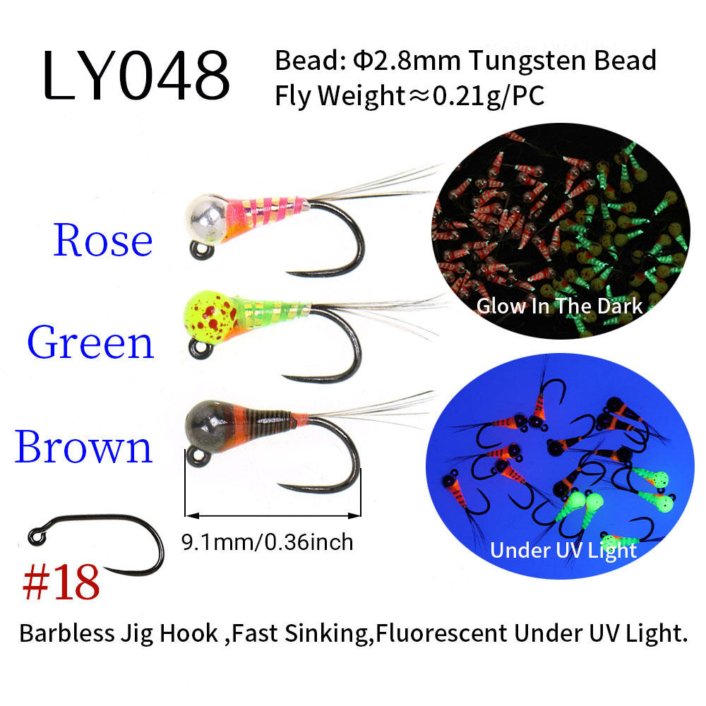 6PCS Fast Sinking Perdigon Eur - Fishing Hook Barbless avis et prix