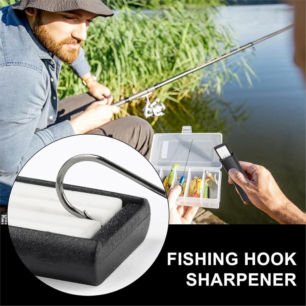 Fishing Hook Sharpener - Compa - Fishing Hook Sharpener avis et prix