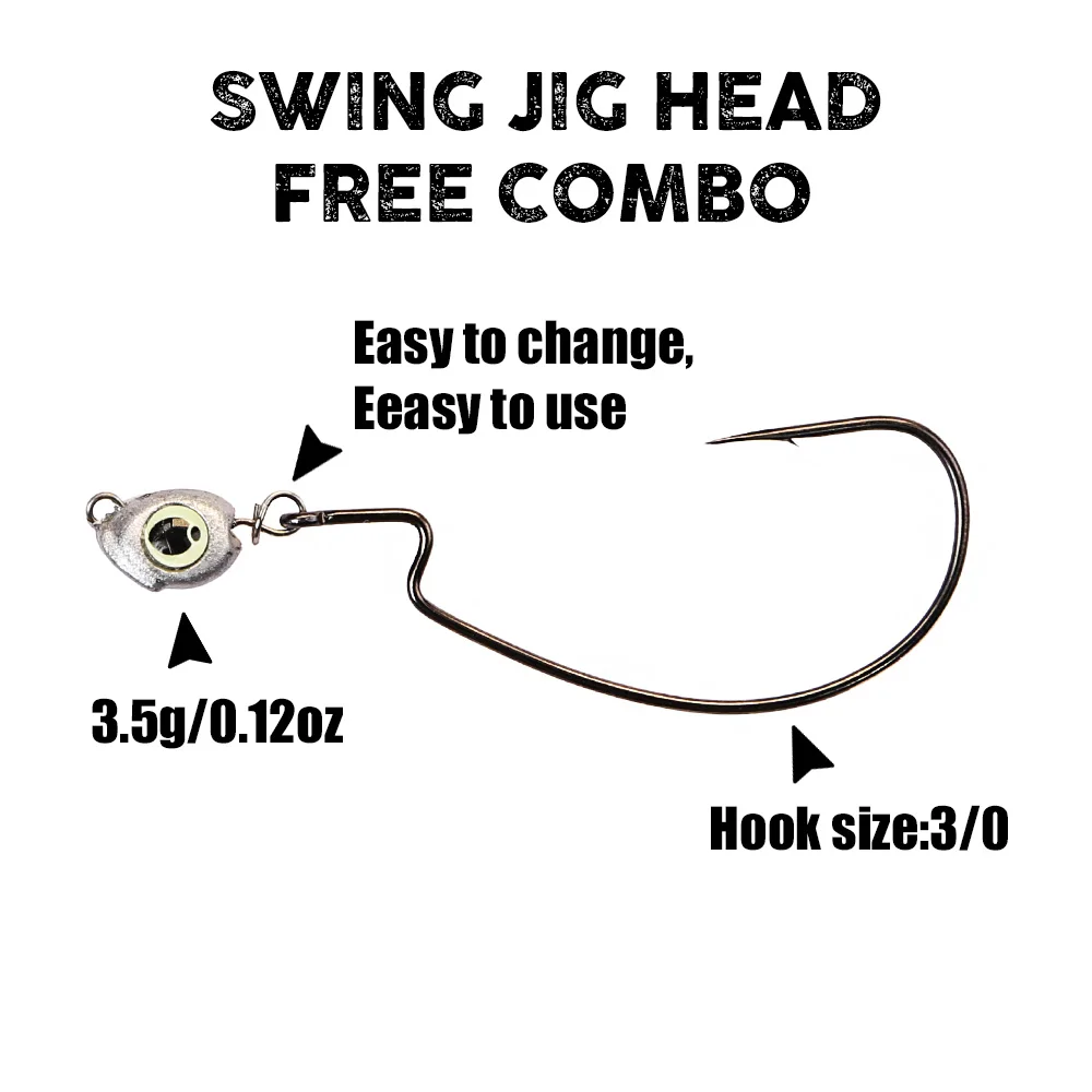 B&U Swing Jig head cheburashka - Fishing Hook Jig avis et prix