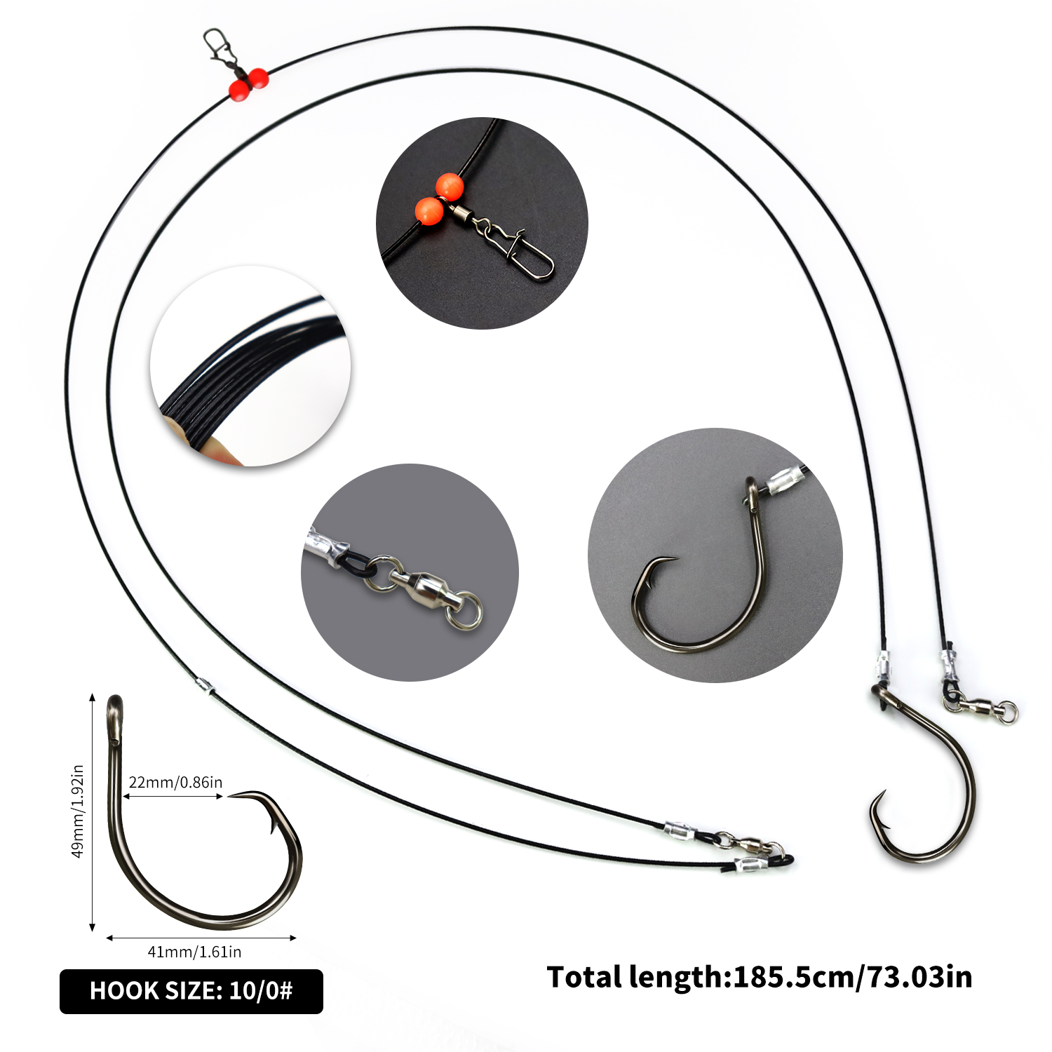 ZYZHE 1pc Sea Fishing Rigs Wit - Fishing Hook Circle avis et prix